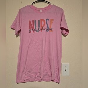 Bella Canvas Pink Nurse Practitioner Tee